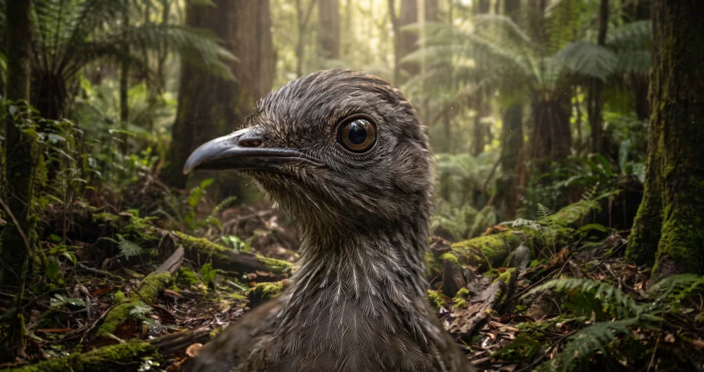 "lyrebird sound mimicry during a male superb lyrebird courtship display"