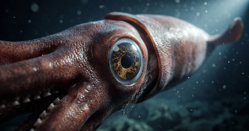 "colossal squid eyes adapted for detecting light in the deep Southern Ocean"