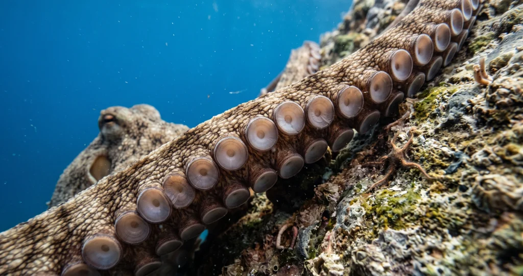 “octopus three hearts blue blood circulatory system showing branchial and systemic hearts.”]