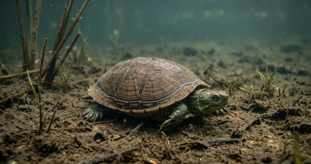 turtle cloacal respiration showing dissolved oxygen passing from water through vascularized cloacal tissue.